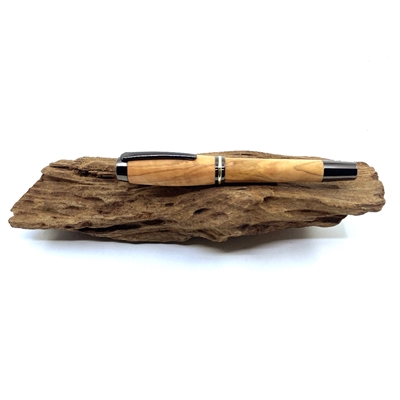 Dřevěné plnicí pero Elegance - Oliva titanium