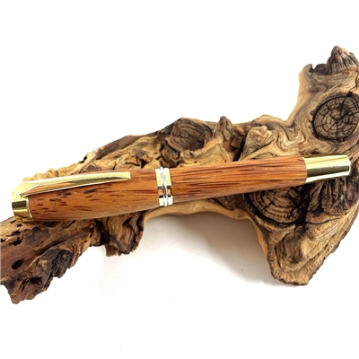 Dřevěné kuličkové pero Elegance - Red Palmira 111 gold