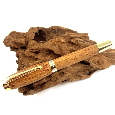 Dřevěné kuličkové pero Elegance - Red Palmira 111 gold