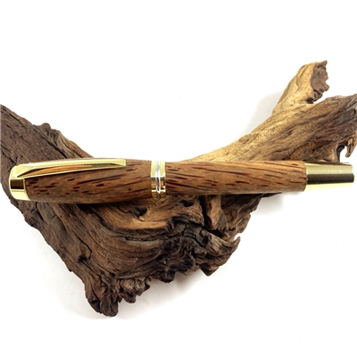 Dřevěné kuličkové pero Elegance - Red Palmira 111 gold