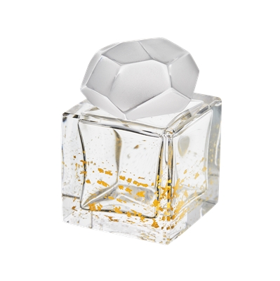Signati crystal glass inkwell - gold