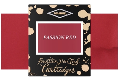Diamine ink cartridges- Passion Red 18ks