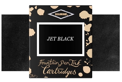 Diamine ink cartridges - Jet-Black 6pcs